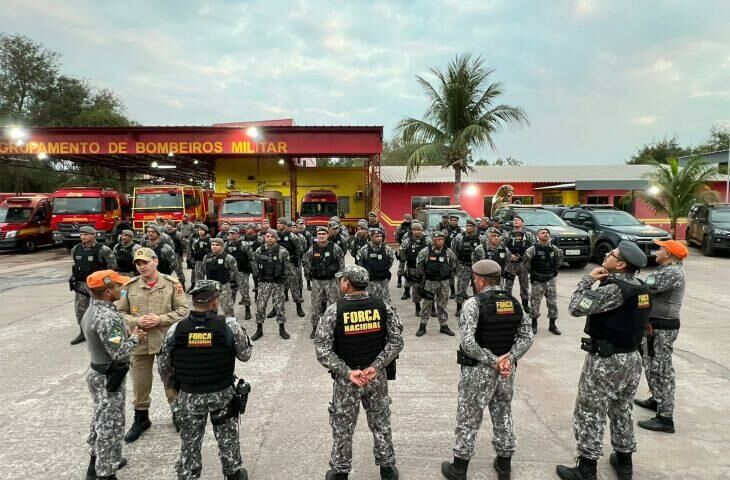 Imagem de compartilhamento para o artigo Mais uma equipe da Força Nacional chega ao Pantanal para ajudar no combate aos incêndios da MS Todo dia